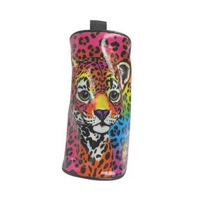 Vintage Lisa Frank Hunter Rainbow Leopard Pencil Makeup Pouch Case 90s Y2K